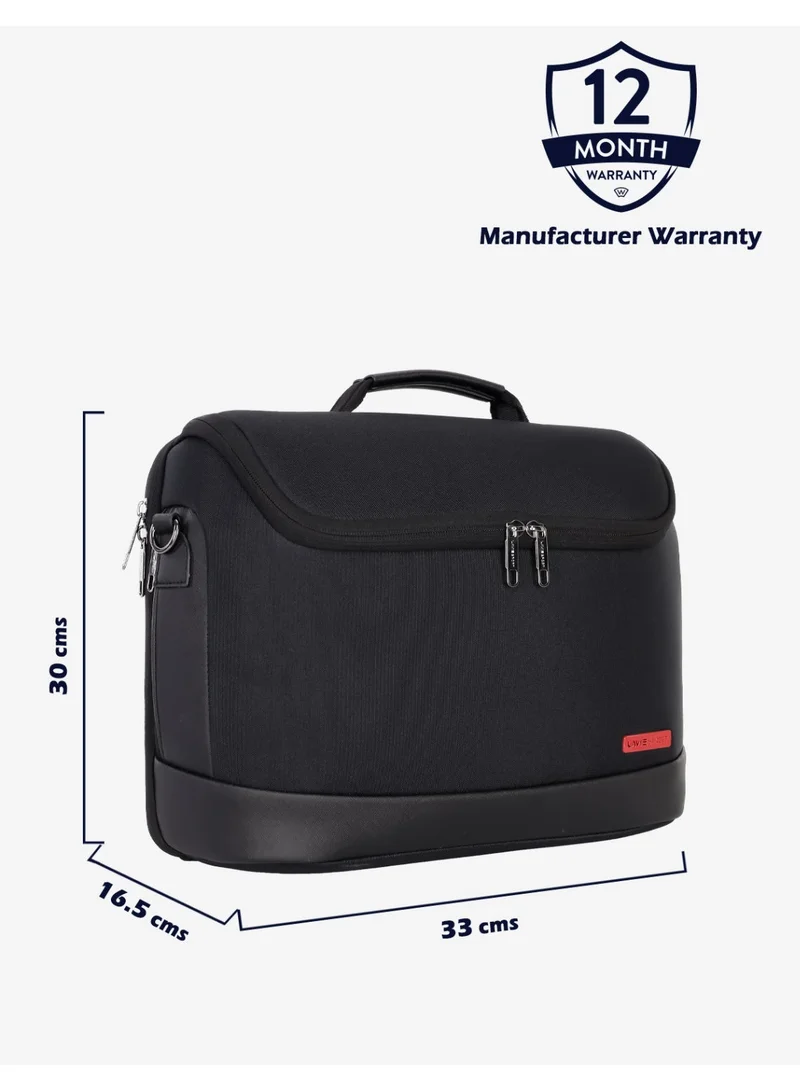 Lavie  Sport Spectra 2C Briefcase 12L |Multifunctional Laptop bag For Men & Women (BLACK/BLACK)  | Best Price UAE
